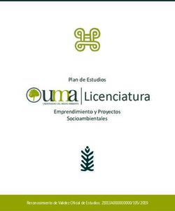Plan de Estudios Emprendimiento y Proyectos Socioambientales - Universidad del Medio ...