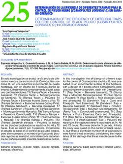 25 DETERMINACI&Oacute;N DE LA EFICIENCIA DE DIFERENTES TRAMPAS PARA EL - Revista Cient&iacute;fica Agroecosistemas