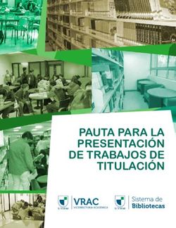 PAUTA PARA LA PRESENTACIÓN DE TRABAJOS DE TITULACIÓN - VRAC