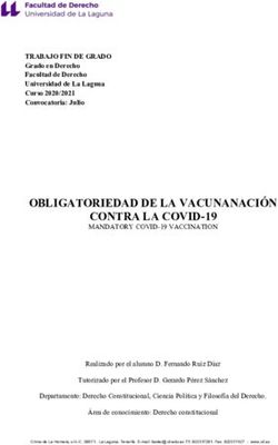 OBLIGATORIEDAD DE LA VACUNANACI&Oacute;N CONTRA LA COVID-19