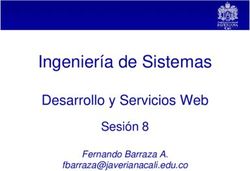 Ingeniería de Sistemas - Desarrollo y Servicios Web Sesión 8