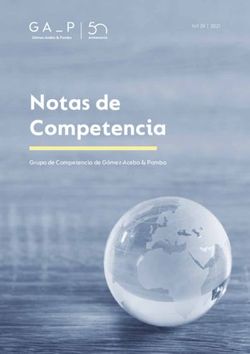 Notas de Competencia Grupo de Competencia de Gómez-Acebo & Pombo - N .º 29 2021 - Gómez-Acebo & Pombo