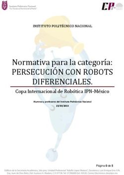 Normativa para la categoría: PERSECUCIÓN CON ROBOTS DIFERENCIALES. Copa Internacional de Robótica IPN-México