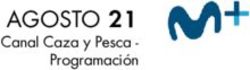 AGOSTO 21 Canal Caza y Pesca - Programaci&oacute;n