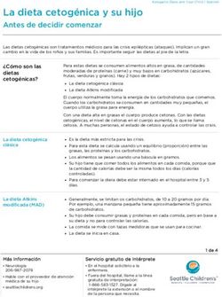 La dieta cetogénica y su hijo - Antes de decidir comenzar - Seattle Children's ...