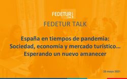 FEDETUR TALK Espa&ntilde;a en tiempos de pandemia: Sociedad, econom&iacute;a y mercado tur&iacute;stico Esperando un nuevo amanecer