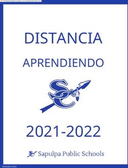 DISTANCIA APRENDIENDO 2021-2022 - Sapulpa Public Schools