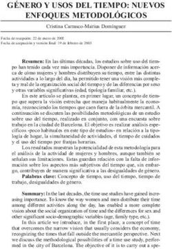 GÉNERO Y USOS DEL TIEMPO: NUEVOS ENFOQUES METODOLÓGICOS