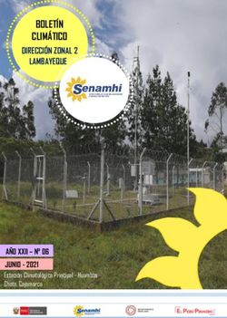 BOLET&Iacute;N CLIM&Aacute;TICO DIRECCI&Oacute;N ZONAL 2 LAMBAYEQUE - A&Ntilde;O XXII - N 06 ABRIL 2020 - Servicio Nacional de Meteorolog&iacute;a e Hidrolog&iacute;a ...