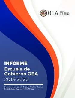 INFORME Escuela de Gobierno OEA 2015-2020 - Departamento para la Gesti&oacute;n P&uacute;blica Efectiva Secretar&iacute;a de Asuntos Hemisf&eacute;ricos