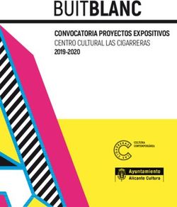 CONVOCATORIA PROYECTOS EXPOSITIVOS CENTRO CULTURAL LAS CIGARRERAS 2019-2020