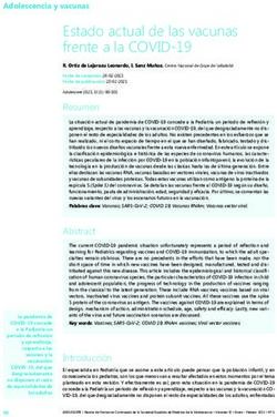 Estado actual de las vacunas frente a la COVID-19 - SOS | UCV