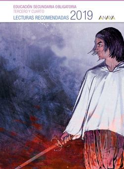 LECTURAS RECOMENDADAS 2019 - EDUCACIÓN SECUNDARIA OBLIGATORIA - Tercero y cuarto de ESO