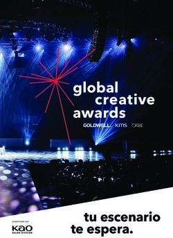 Tu escenario te espera - global creative awards