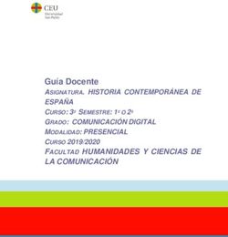 Guía Docente ASIGNATURA. HISTORIA CONTEMPORÁNEA DE ESPAÑA CURSO: 3º SEMESTRE: 1º O 2º - Universidad CEU San Pablo