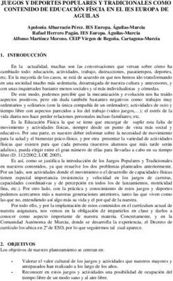 JUEGOS Y DEPORTES POPULARES Y TRADICIONALES COMO CONTENIDO DE EDUCACI&Oacute;N F&Iacute;SCIA EN EL IES EUROPA DE AGUILAS