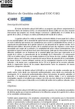 MÁSTER DE GESTIÓN CULTURAL UOC-UDG