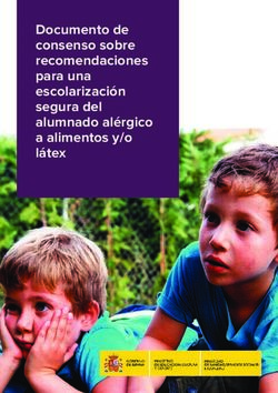 Documento de consenso sobre recomendaciones para una escolarización segura del alumnado alérgico a alimentos y/o látex