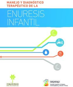ENURESIS INFANTIL MANEJO Y DIAGNÓSTICO TERAPÉUTICO DE LA - SEPEAP