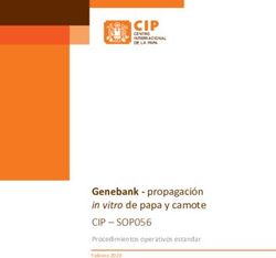 Genebank propagaci&oacute;n in vitro de papa y camote - CIP - SOP056 Procedimientos operativos estandar - Core