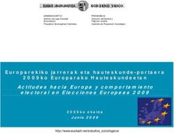 Europarekiko jarrerak eta hauteskunde-portaera 2009ko Europarako Hauteskundeetan Actitudes hacia Europa y comportamiento electoral en Elecciones ...